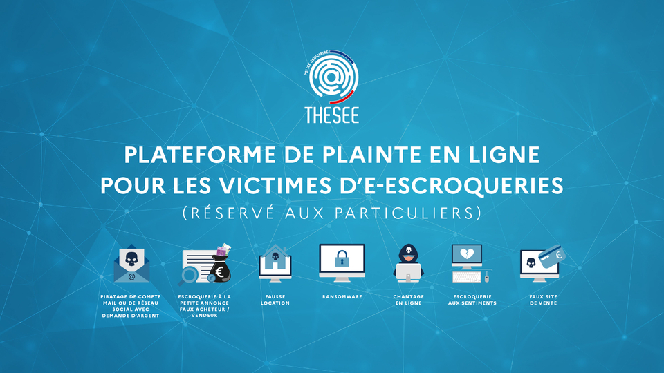 Thesee : la plainte en ligne pour les victimes d'e-escroqueries - ANRP